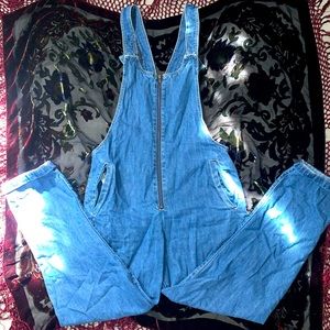 Denim Overalls Patched